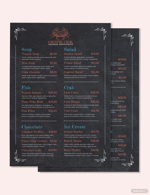 Classic Cafe/Coffee Shop Menu Template