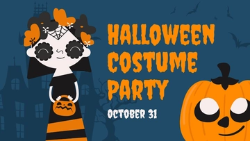 Free Halloween Invitation Background Template to Edit Online