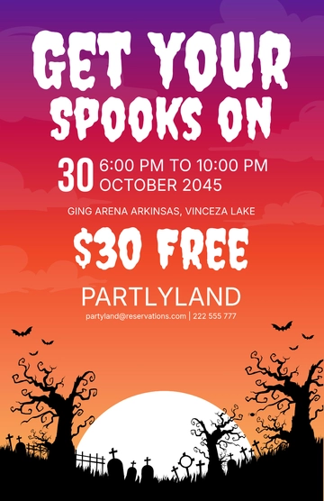 Free Halloween Poster Template to Edit Online