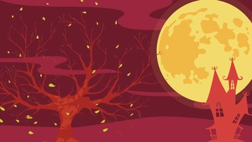 Free Halloween Zoom Background Template to Edit Online