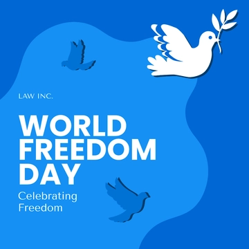 Free World Freedom Day Instagram Post Template to Edit Online