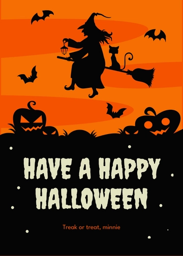 Free Halloween Day Wishes Template to Edit Online