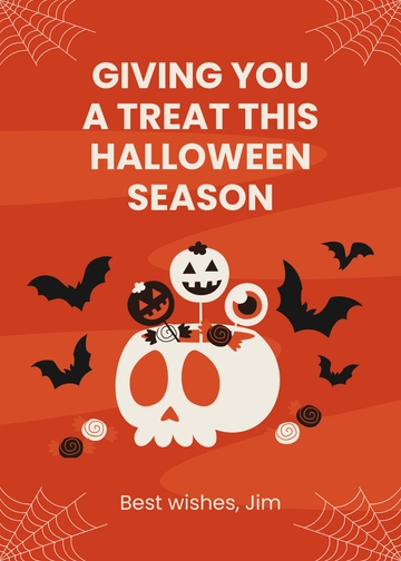 Free Halloween Best Wishes Template to Edit Online