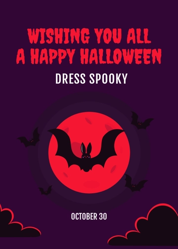 Free Halloween Wishes Template to Edit Online