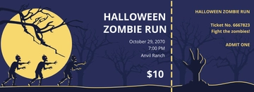 Free Halloween Event Ticket Template to Edit Online
