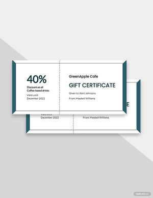 Editable Gift Certificate Template