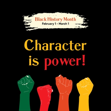 Free Black History Month FB Post Template to Edit Online