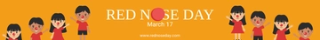 Free Red Nose Day Website Banner Template to Edit Online