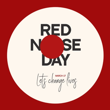 Free Red Nose Day Whatsapp Post Template to Edit Online