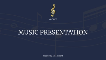 Free Music Presentation Template to Edit Online