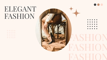 Free Elegant Fashion Presentation Template to Edit Online
