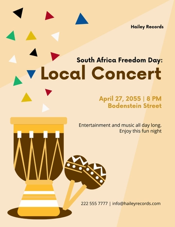 Free South Africa Freedom Day Flyer  Template to Edit Online