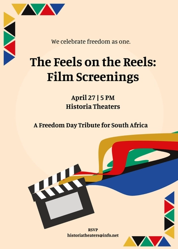 Free South Africa Freedom Day Invitation Template to Edit Online