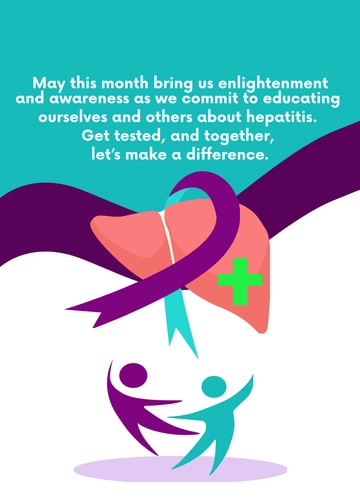 Free Hepatitis Awareness Month Message  Template to Edit Online