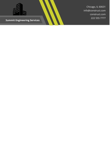Free Industrial Construction Letterhead Template to Edit Online