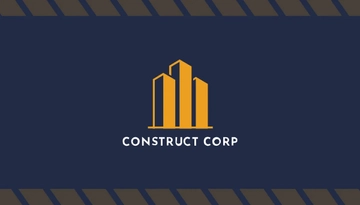 Free Residential Construction Company Business Card Template to Edit Online