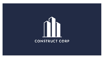 Free Civil Engineering Construction Company Business Card Template to Edit Online