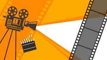Free Movie Background Presentation Template to Edit Online