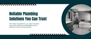 Free Plumbing Facebook Cover Template to Edit Online