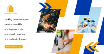 Free Construction Tips and Tricks LinkedIn Post Template to Edit Online