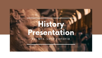 Free History Presentation Template to Edit Online