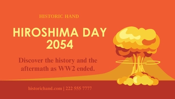 Free Hiroshima Day Youtube Thumbnail Cover Template to Edit Online