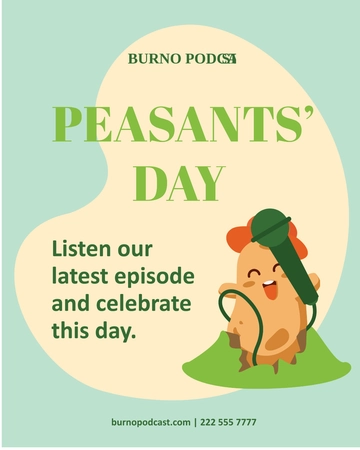 Free Peasants' Day Whatsapp Vertical Post Template to Edit Online