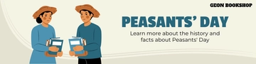 Free Peasant's Day Etsy Banner Template to Edit Online