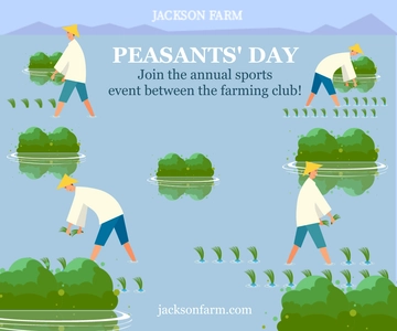 Free Peasants Day  Sports Banner Template to Edit Online