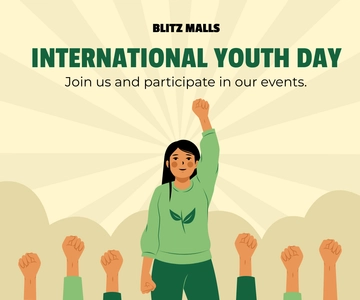 Free International Youth Day Ad Banner Template to Edit Online