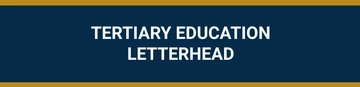 Free Tertiary Education Letterhead Template to Edit Online