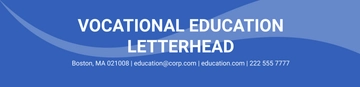Free Vocational Education Letterhead Template to Edit Online