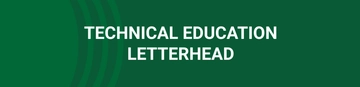 Free Technical Education Letterhead Template to Edit Online