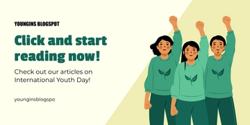 Free International Youth Day Blog Banner Template to Edit Online
