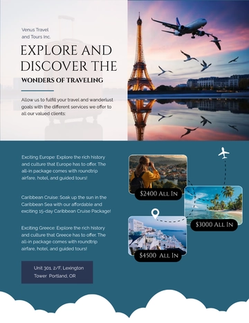 Free Travel Flyer Template to Edit Online
