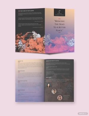 Funeral Pre Planning Bi-Fold Brochure Template