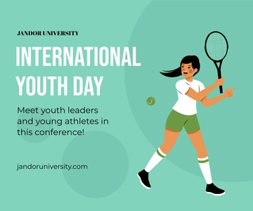 Free International Youth Day Sports Banner Template to Edit Online