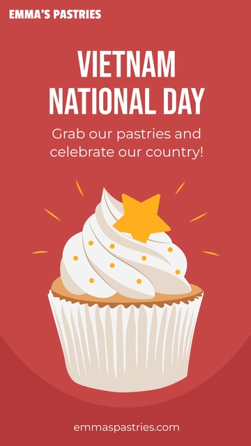 Free Vietnam National Day Whatsapp Status Template to Edit Online