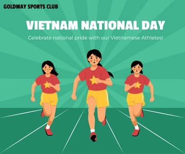 Free Vietnam National Day Sports Banner Template to Edit Online