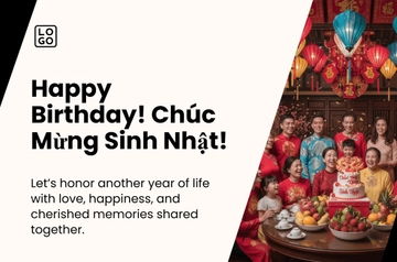 Free Vietnam National Day  Birthday Banner Template to Edit Online