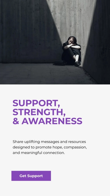 Free World Suicide Prevention Day Facebook Story Template to Edit Online