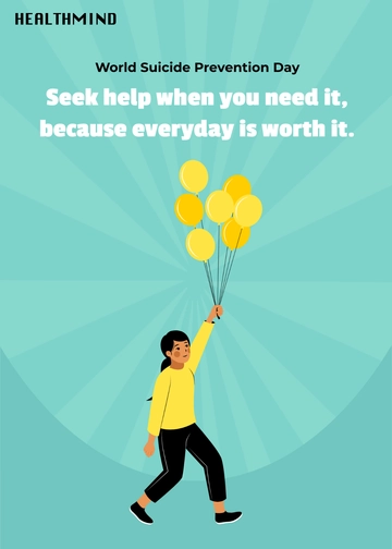 Free World Suicide Prevention Day Greeting Card Template to Edit Online