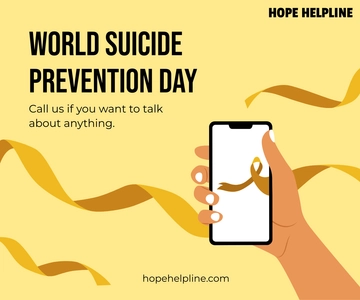 Free World Suicide Prevention Day Ad Banner Template to Edit Online