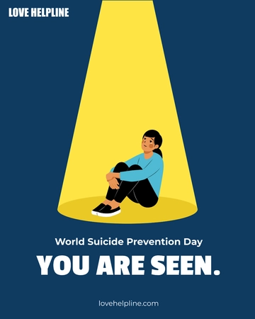 Free World Suicide Prevention Day Twitter Vertical Post Template to Edit Online