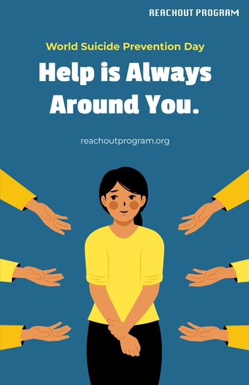 Free World Suicide Prevention Day Poster Template to Edit Online
