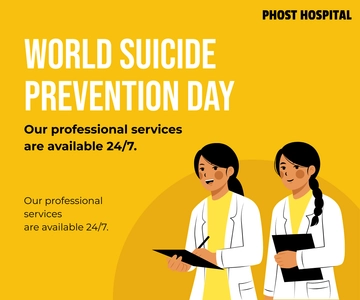 Free World Suicide Prevention Day Business Banner Template to Edit Online