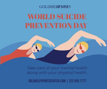 Free World Suicide Prevention Day Sports Banner Template to Edit Online