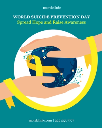 Free World Suicide Prevention Day  Instagram Vertical Post Template to Edit Online