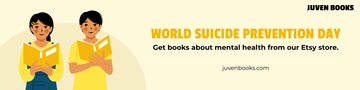 Free World Suicide Prevention Day Etsy Banner Template to Edit Online