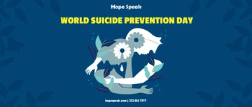 Free World Suicide Prevention Day  Spotify Banner Template to Edit Online